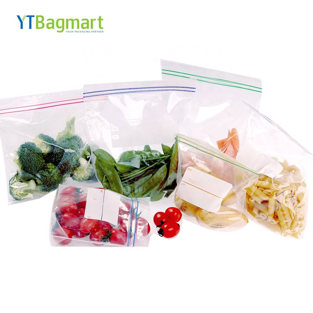 Plastic Ldpe Clear Sandwich Storage Poly Bag Reusable Custom Printed Ziplock Freezer Bag For Food Packaging