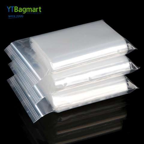 YTBagmart High Quality 100% Raw Material Ziplock Packaging Bag Transparent Grip Seal Bags Pe Zipper Plastic Bag